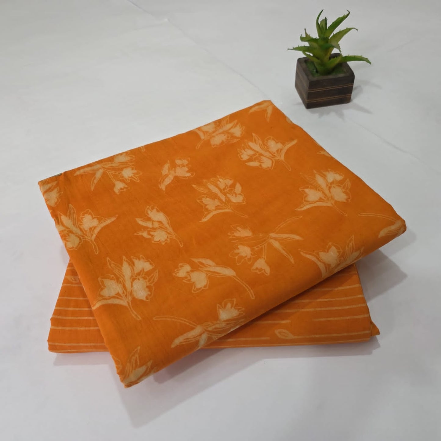 Pure Cotton Handblock Printed 2PC Top-Bottom Suit Set