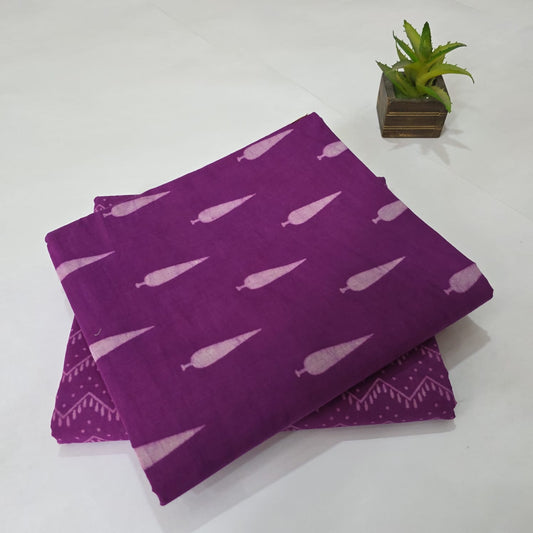 Pure Soft Cotton Handblock Printed 2PC Top-Bottom Suit Set