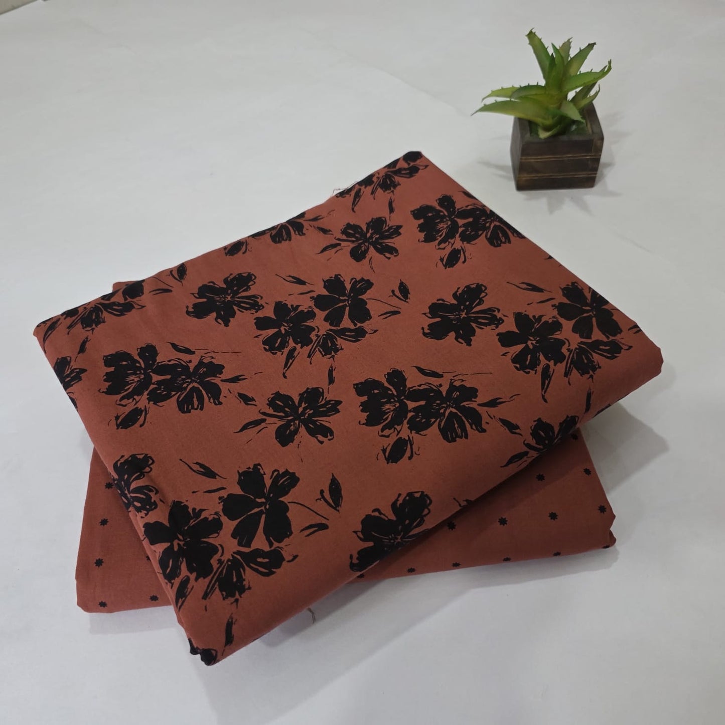 Pure Cotton Handblock Printed 2PC Top-Bottom Suit Set