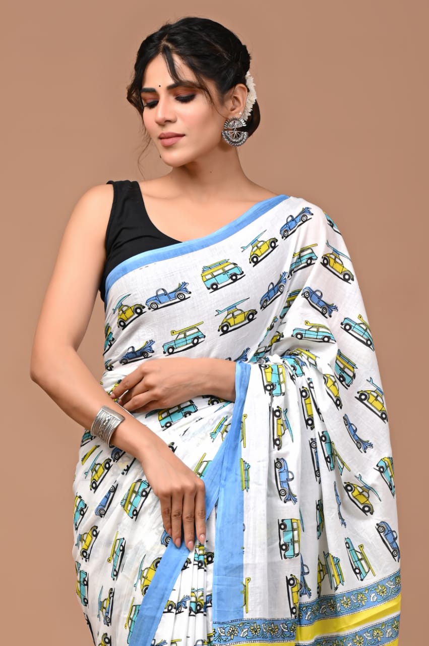Pure Soft Cotton Saree With Blouse Piece