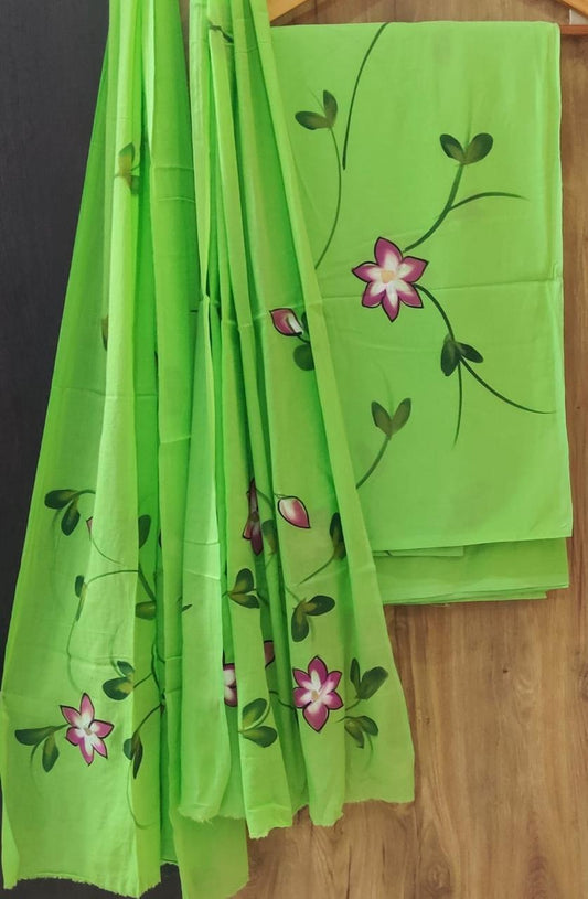 Pure Soft Cotton Hand Block Printed Suit Set