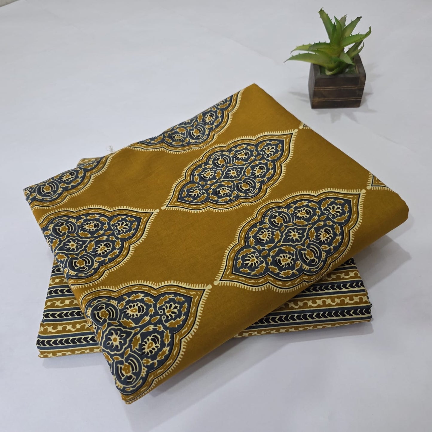 Pure Cotton Handblock Printed 2PC Top-Bottom Suit Set