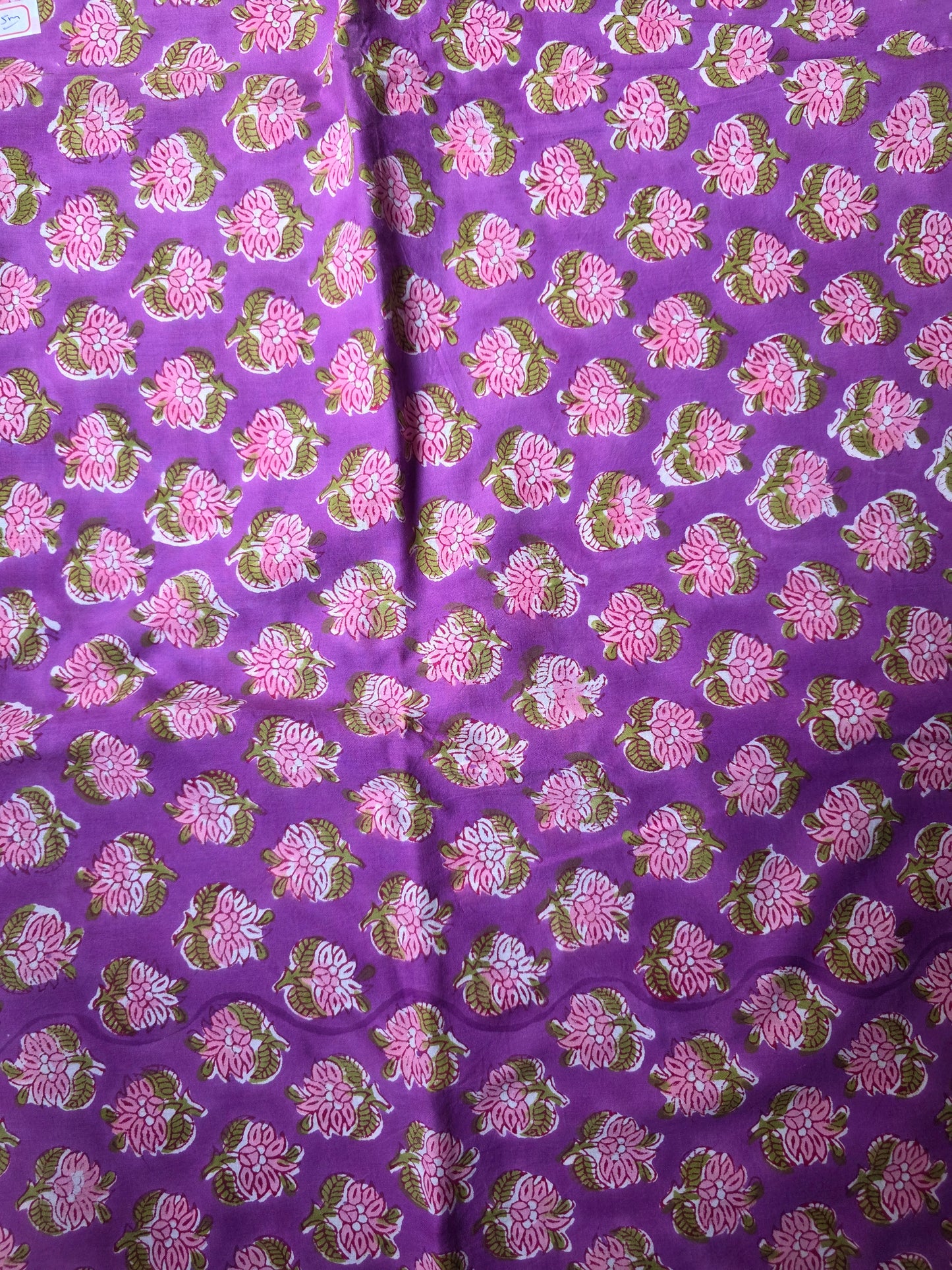 Pure Soft Cotton Handblock Printed Fabric