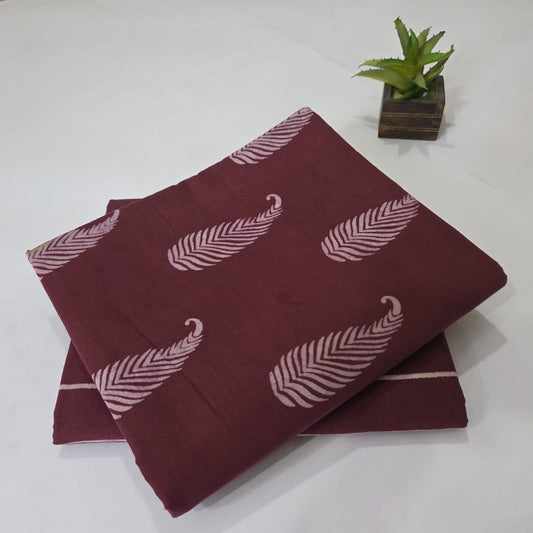 Pure Cotton Handblock Printed 2PC Top-Bottom Suit Set