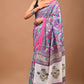 Pure Soft Cotton Handblock Printed Saree With Blouse