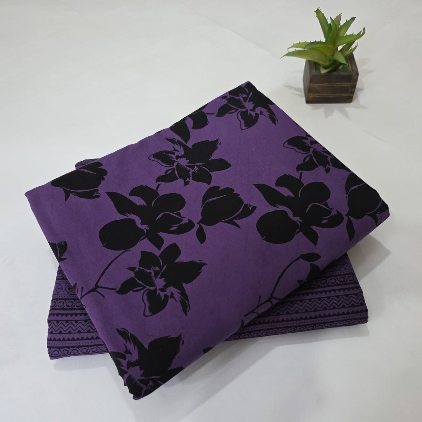 Pure Cotton Handblock Printed 2PC Top-Bottom Suit Set