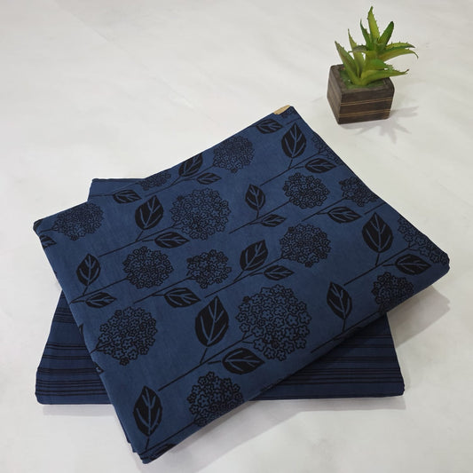 Pure Cotton Handblock Printed 2PC Top-Bottom Suit Set
