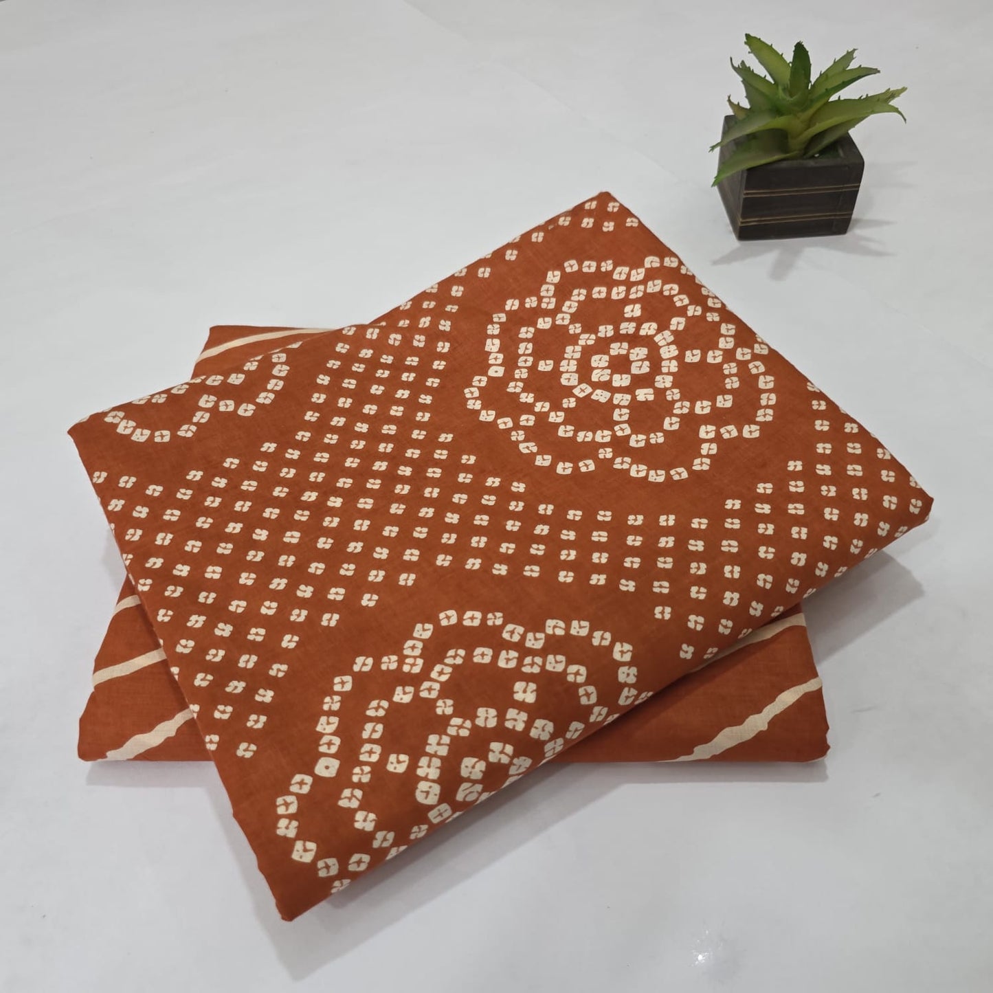 Pure Soft Cotton Handblock Printed 2PC Top-Bottom Suit Set