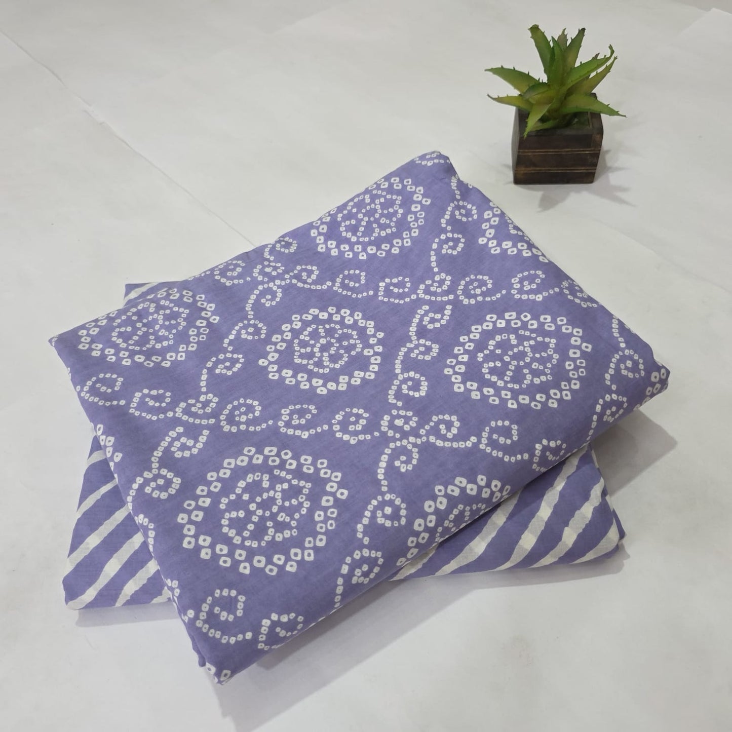 Pure Cotton Handblock Printed 2PC Top-Bottom Suit Set