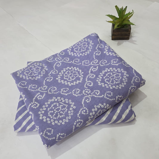 Pure Cotton Handblock Printed 2PC Top-Bottom Suit Set