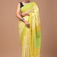 Pure Soft Cotton Handblock Printed Saree With Blouse