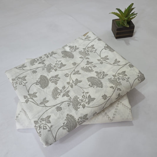 Pure Soft Cotton Handblock Printed 2PC Top-Bottom Suit Set