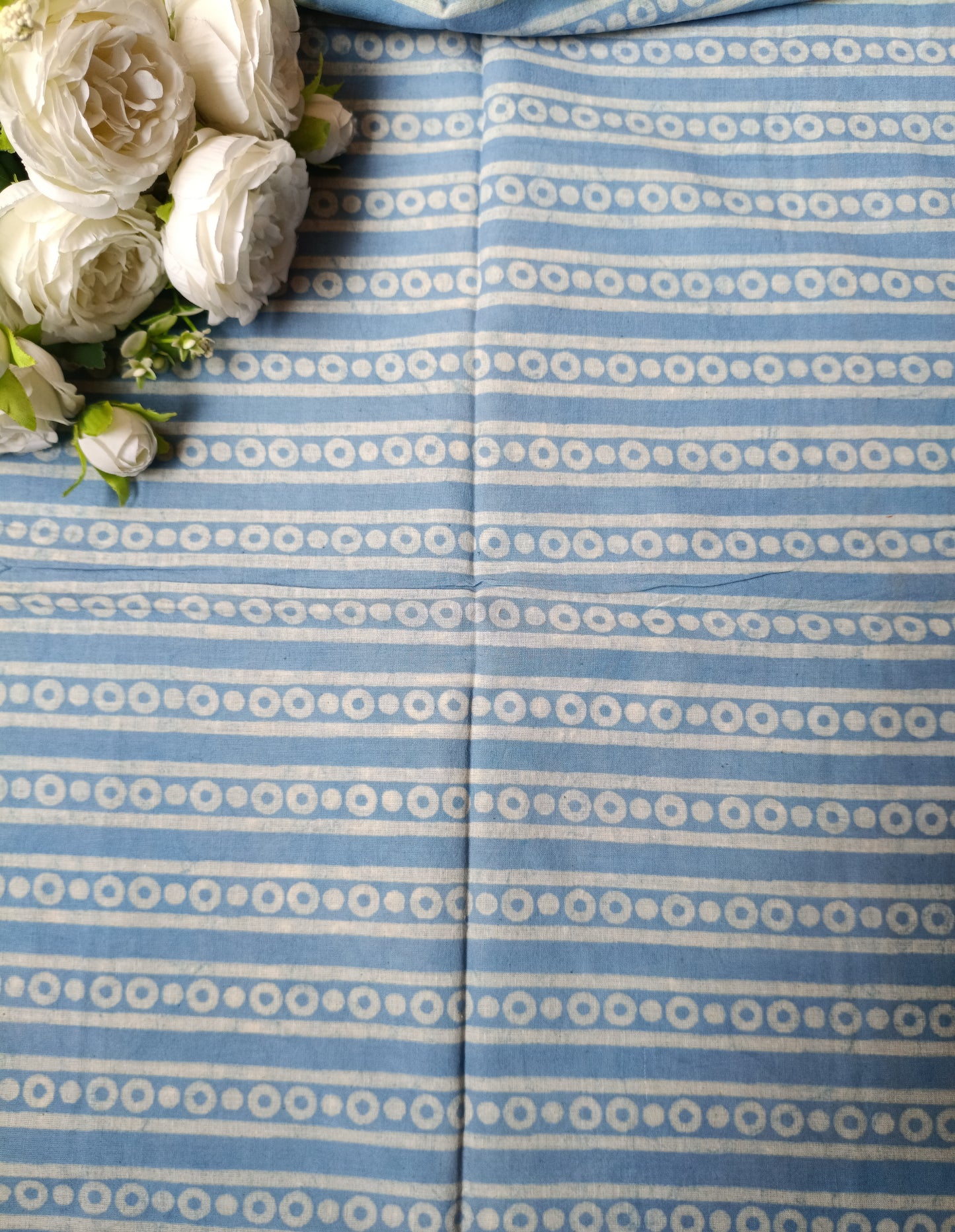 (Pre-cut 2 Meter) Pure Soft Cotton Hand Block Printed Fabric