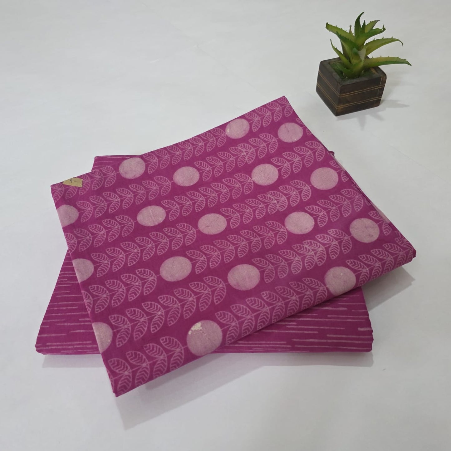 Pure Soft Cotton Handblock Printed 2PC Top-Bottom Suit Set