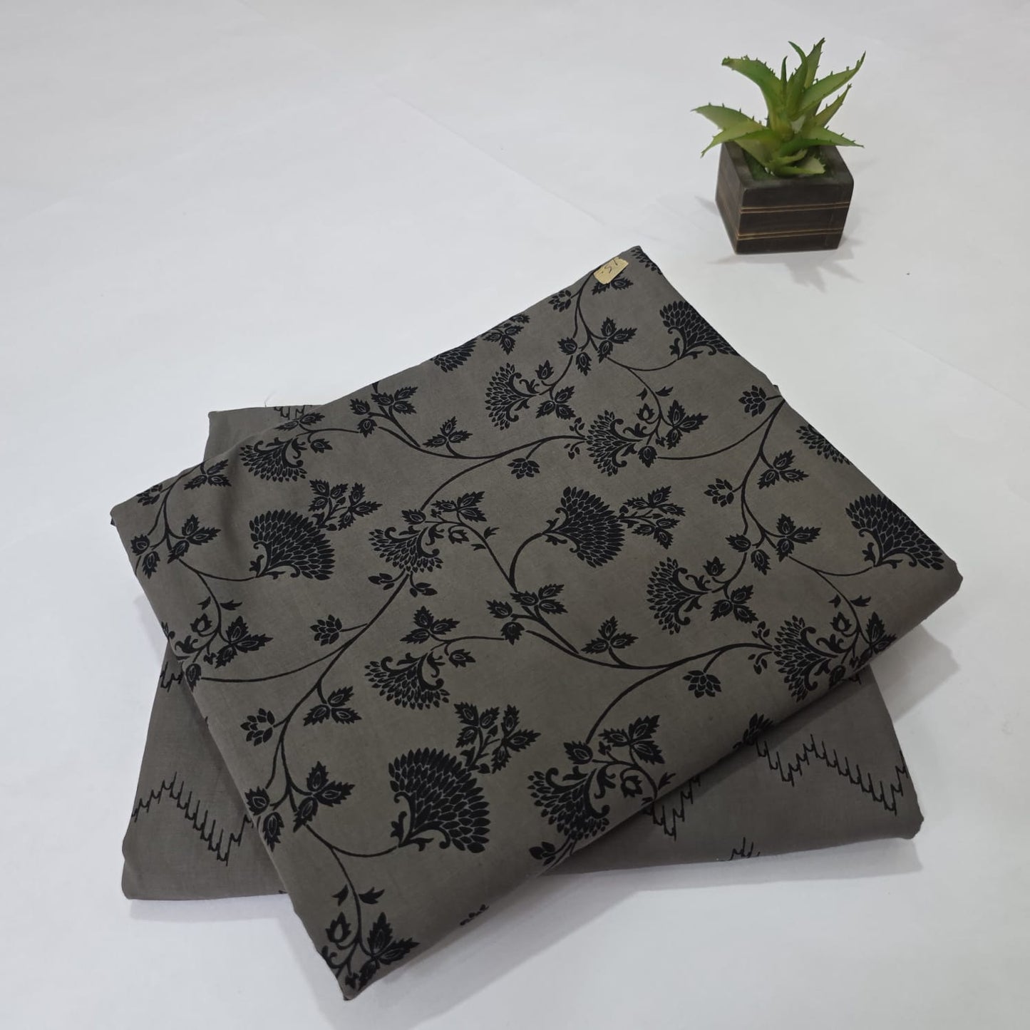 Pure Soft Cotton Handblock Printed 2PC Top-Bottom Suit Set