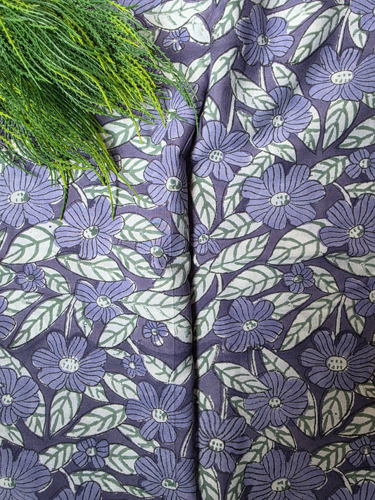 Pure Soft Cotton Handblock Printed Fabric