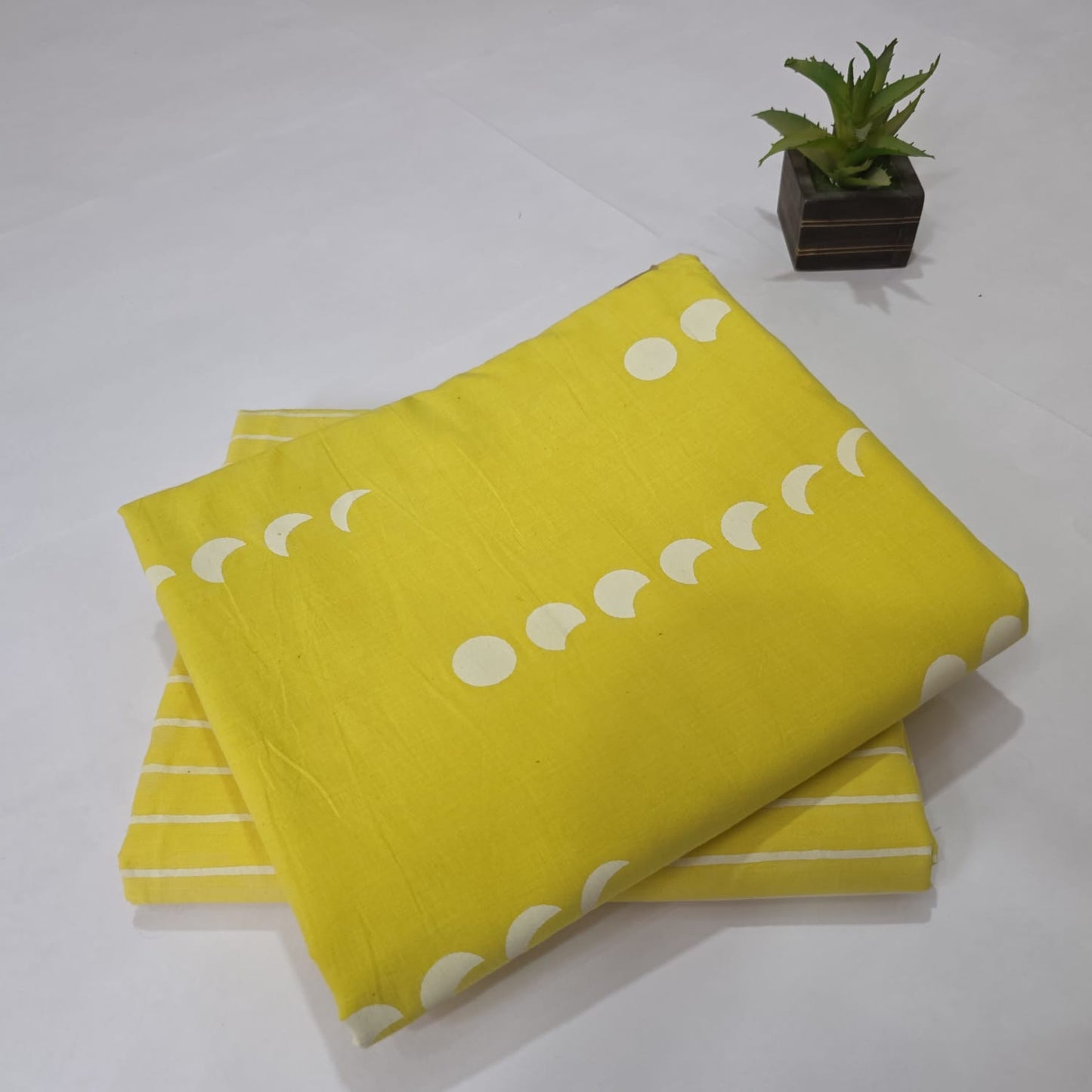 Pure Soft Cotton Handblock Printed 2PC Top-Bottom Suit Set