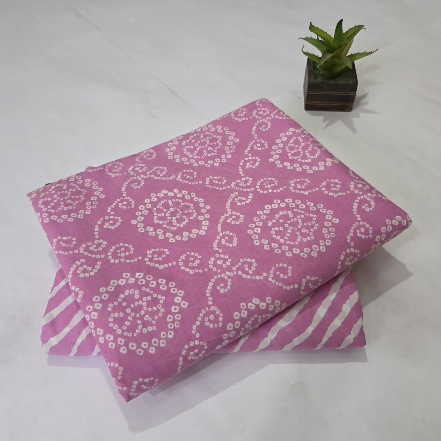 Pure Cotton Handblock Printed 2PC Top-Bottom Suit Set