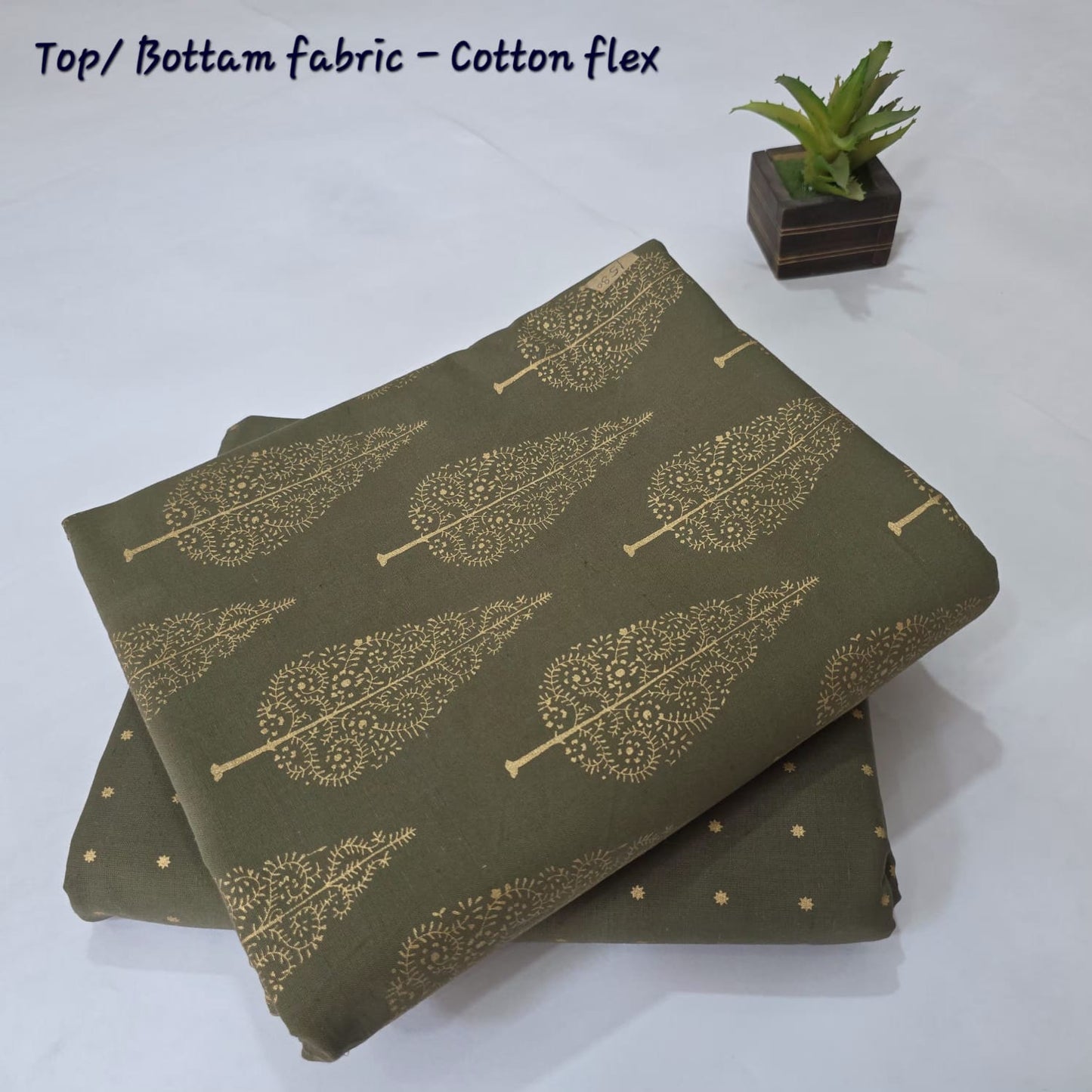 Pure Soft Cotton Handblock Printed 2PC Top-Bottom Suit Set