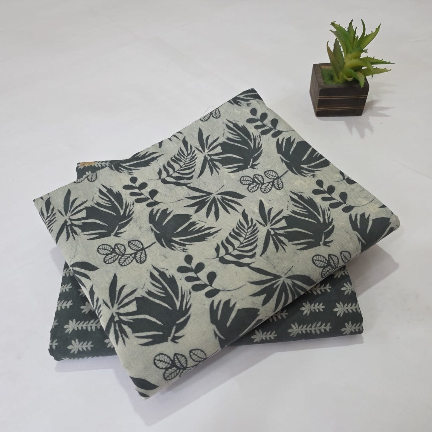 Pure Cotton Handblock Printed 2PC Top-Bottom Suit Set