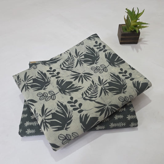 Pure Cotton Handblock Printed 2PC Top-Bottom Suit Set