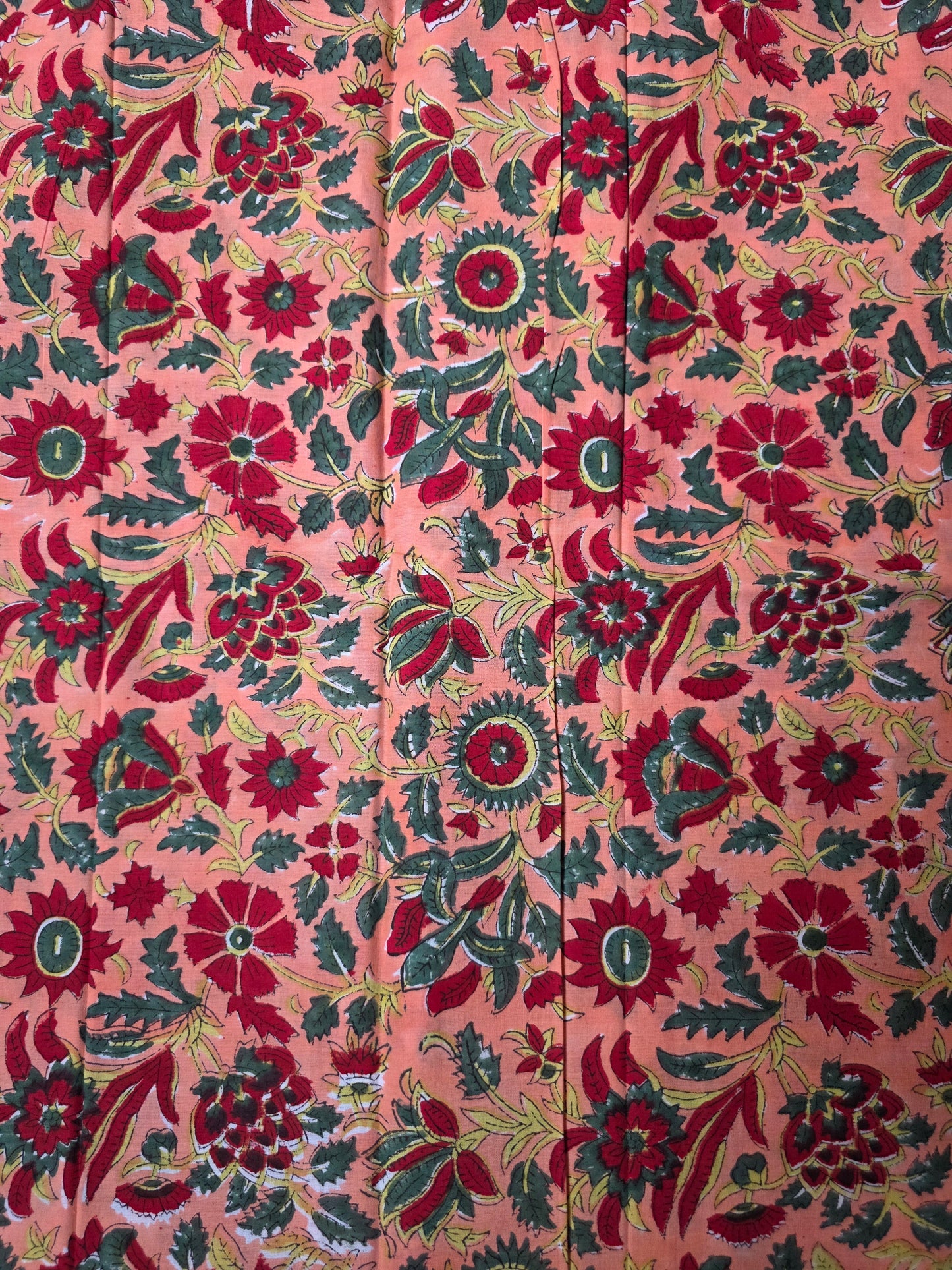 Pure Soft Cotton Handblock Printed Fabric