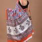 Pure Soft Cotton Handblock Printed Saree With Blouse