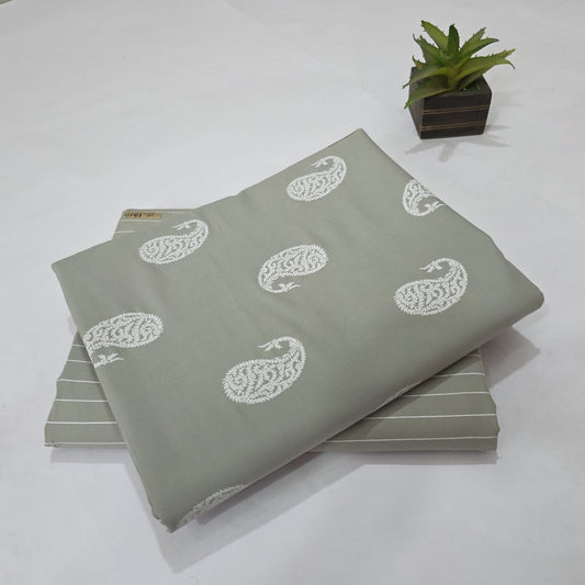 Pure Soft Cotton Handblock Printed 2PC Top-Bottom Suit Set