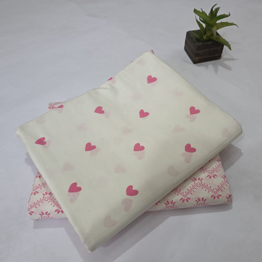 Pure Soft Cotton Handblock Printed 2PC Top-Bottom Suit Set