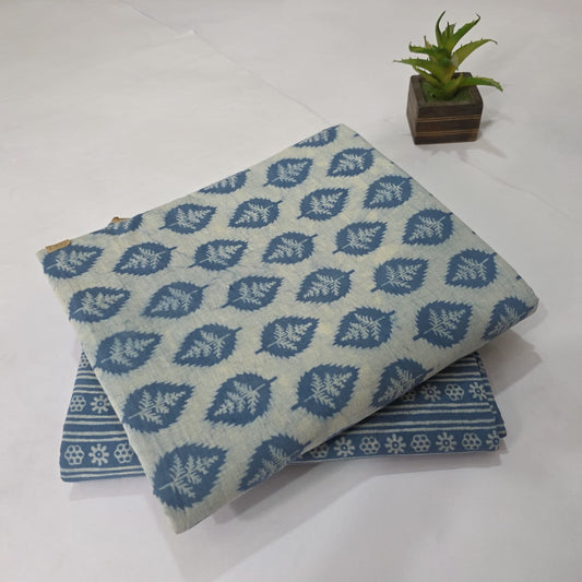 Pure Cotton Handblock Printed 2PC Top-Bottom Suit Set