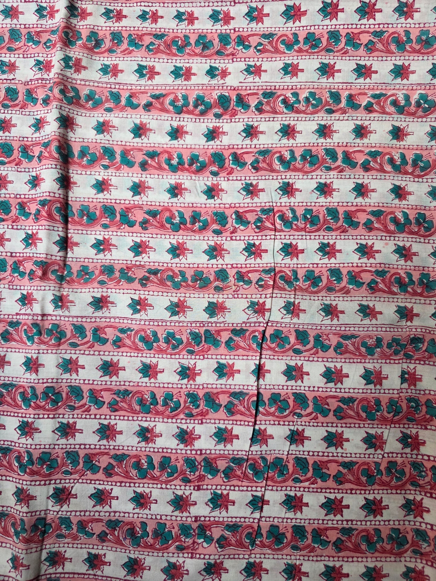 Pure Soft Cotton Handblock Printed Fabric