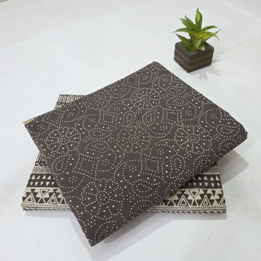 Pure Cotton Handblock Printed  2PC Top-Bottom Set