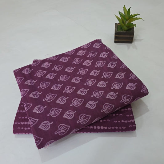 Pure Soft Cotton Handblock Printed 2PC Top-Bottom Suit Set