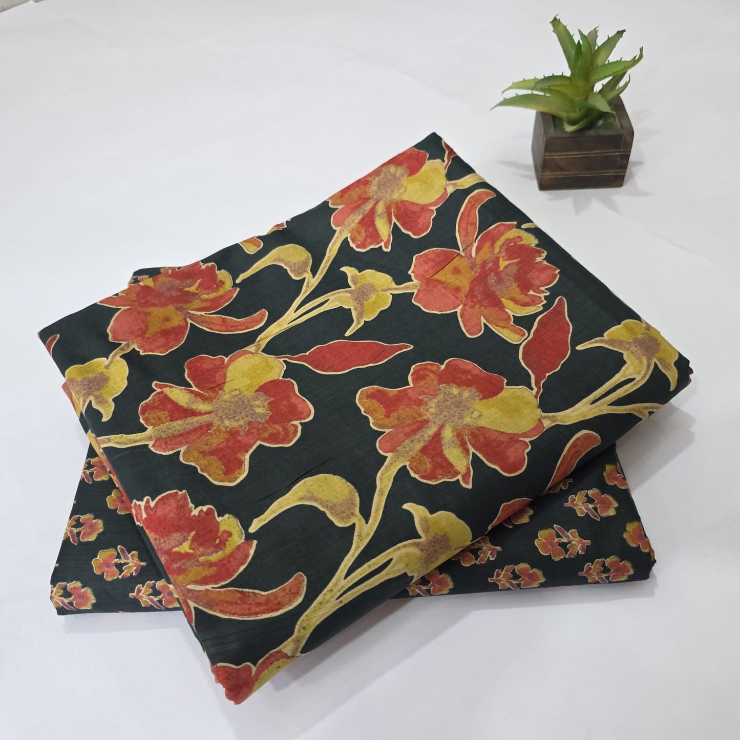 Pure Cotton Handblock Printed 2PC Top-Bottom Suit Set