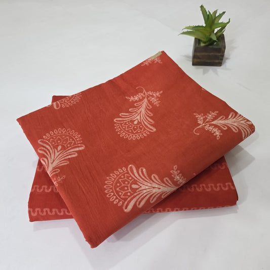 Pure Cotton Handblock Printed 2PC Top-Bottom Suit Set