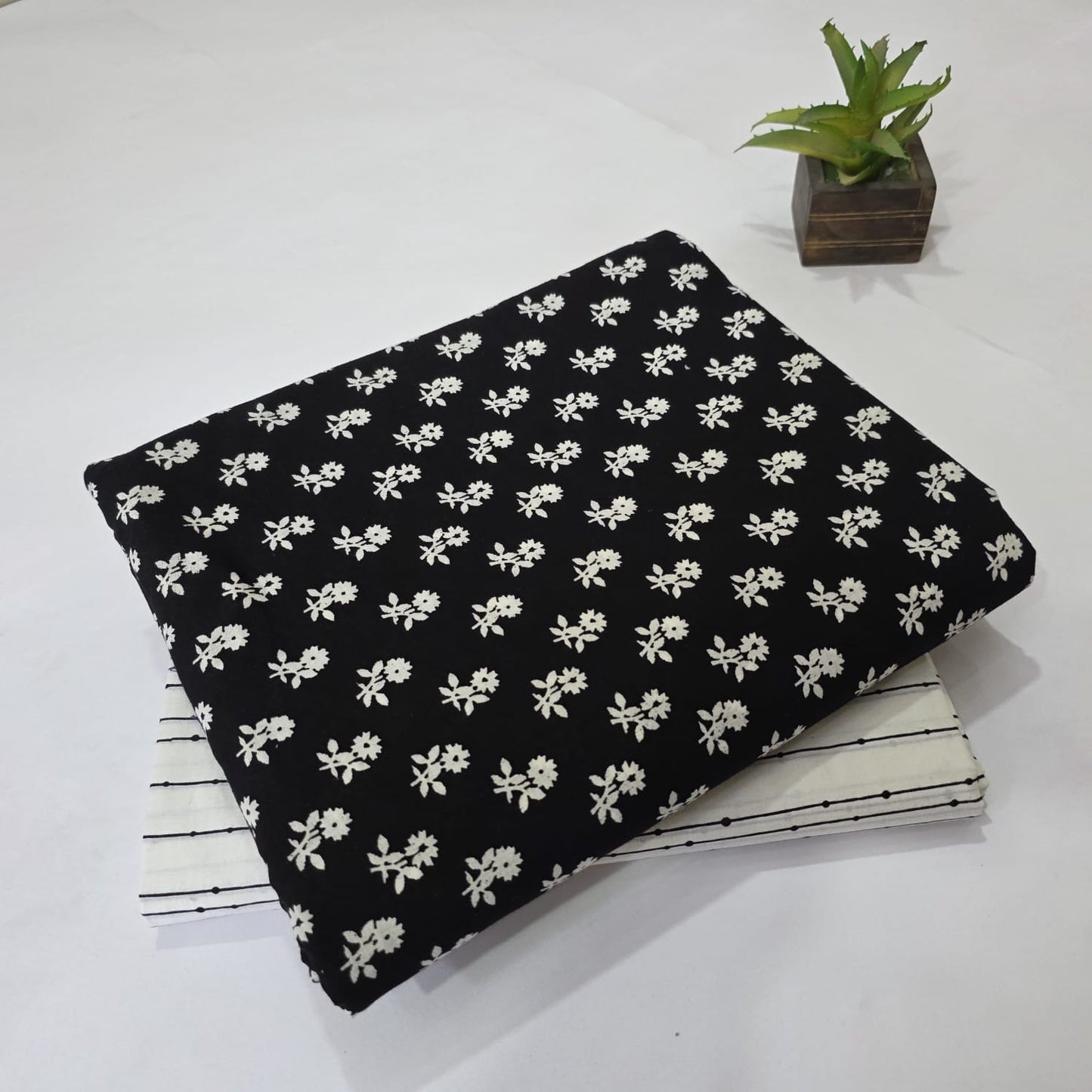 Pure Cotton Handblock Printed 2PC Top-Bottom Suit Set