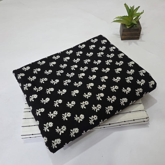 Pure Cotton Handblock Printed 2PC Top-Bottom Suit Set