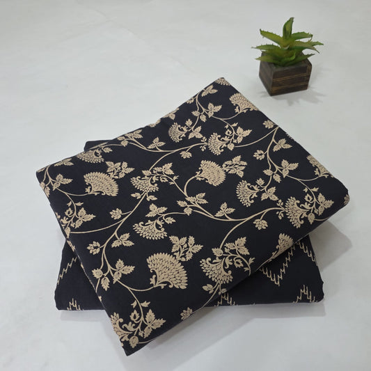 Pure Soft Cotton Handblock Printed 2PC Top-Bottom Suit Set