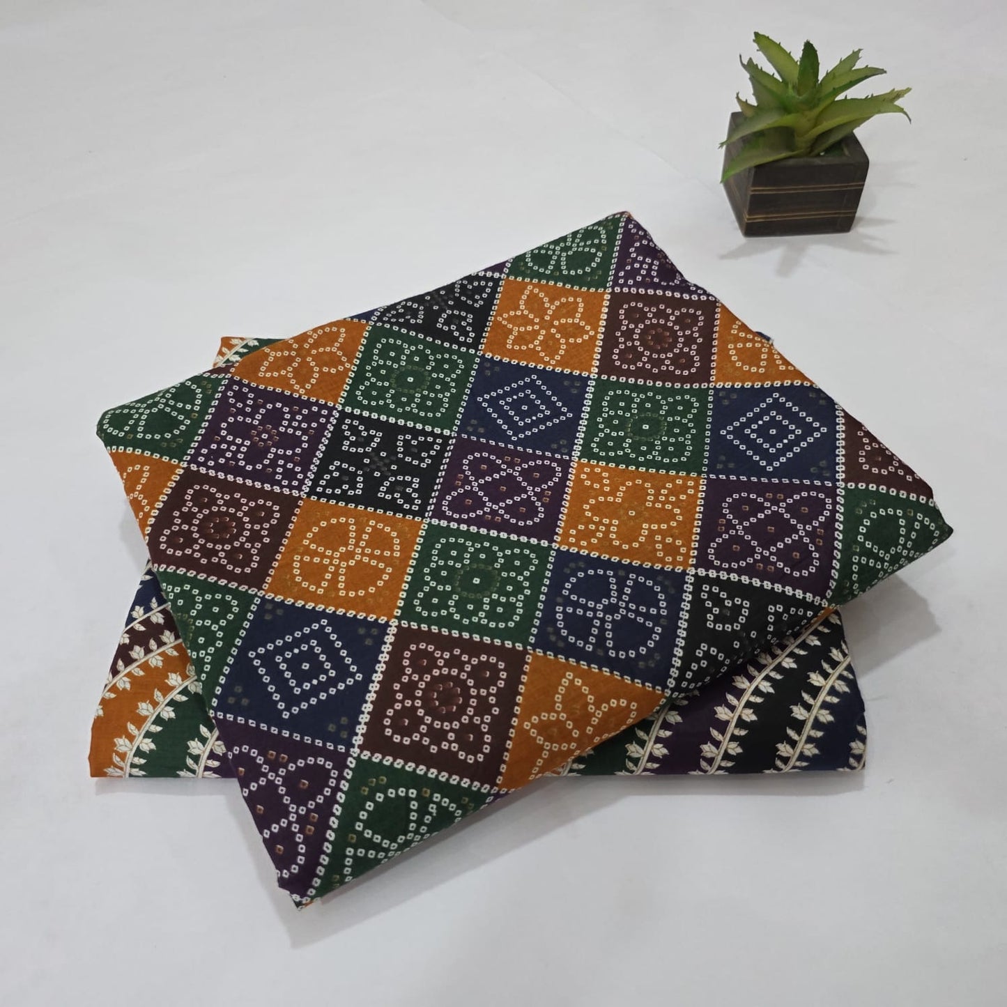 Pure Soft Cotton Handblock Printed 2PC Top-Bottom Suit Set