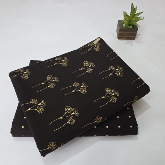 Pure Soft Cotton Handblock Printed 2PC Top-Bottom Suit Set