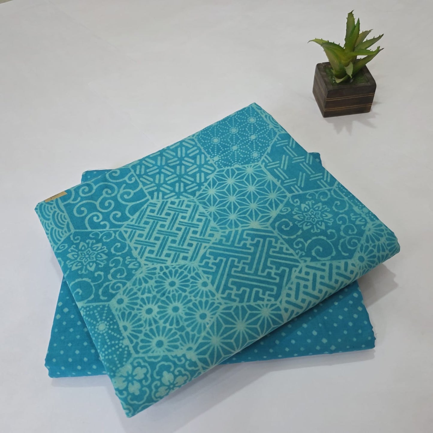Pure Soft Cotton Handblock Printed 2PC Top-Bottom Suit Set