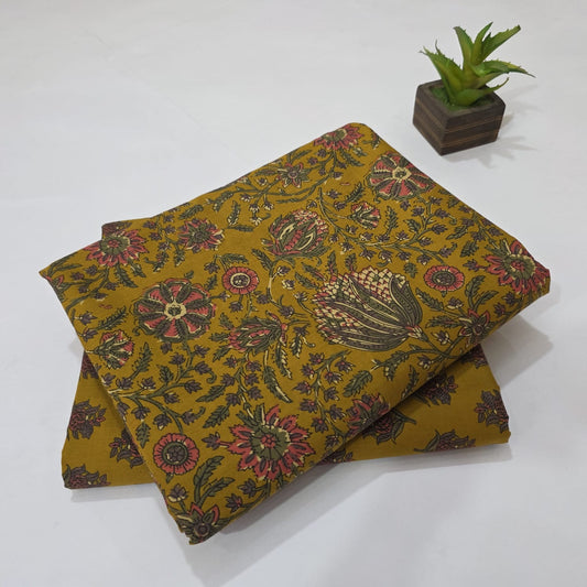 Pure Cotton Handblock Printed 2PC Top-Bottom Suit Set