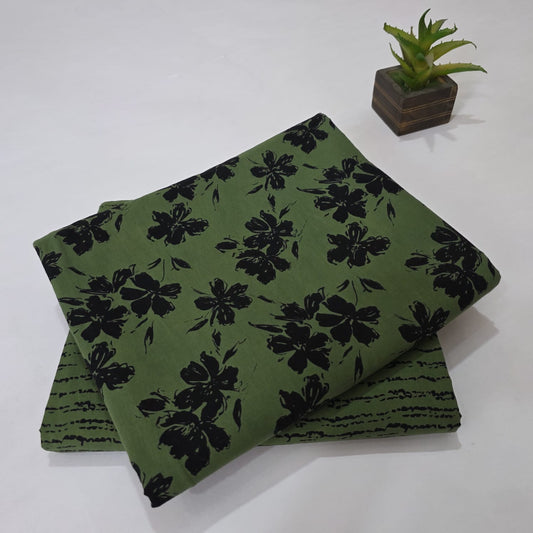 Pure Soft Cotton Handblock Printed 2PC Top-Bottom Suit Set