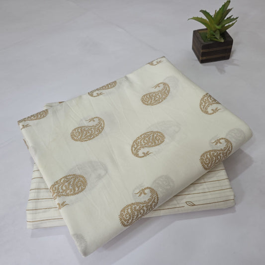 Pure Soft Cotton Handblock Printed 2PC Top-Bottom Suit Set