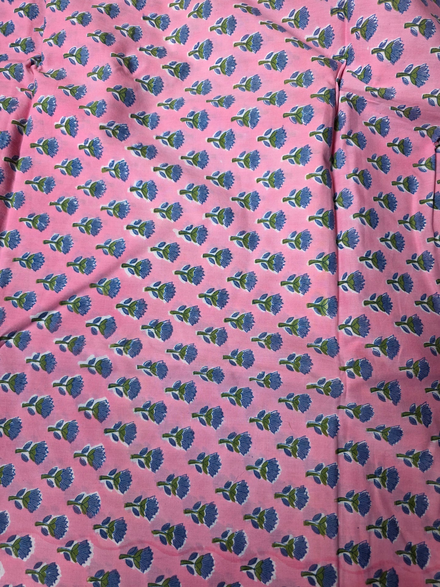 Pure Soft Cotton Handblock Printed Fabric