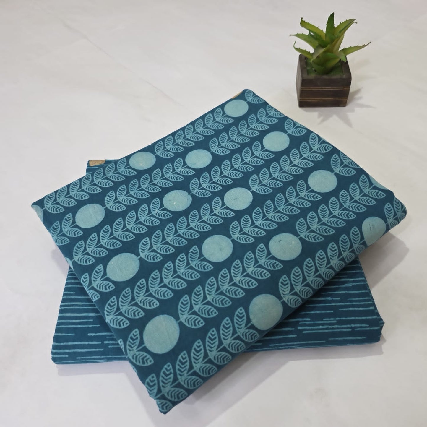 Pure Cotton Handblock Printed 2PC Top-Bottom Suit Set