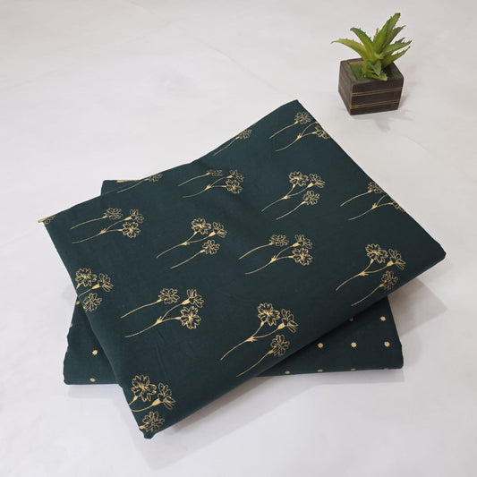 Pure Soft Cotton Handblock Printed 2PC Top-Bottom Suit Set