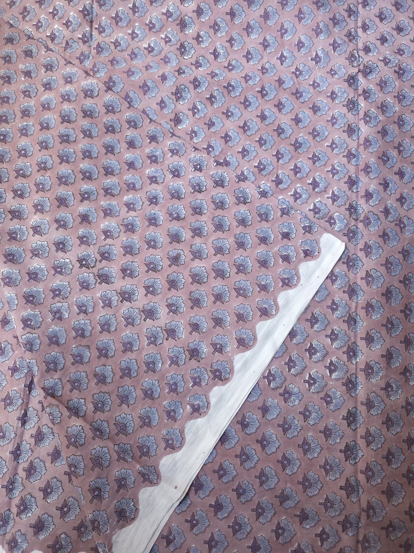 Pure Soft Cotton Handblock Printed Fabric