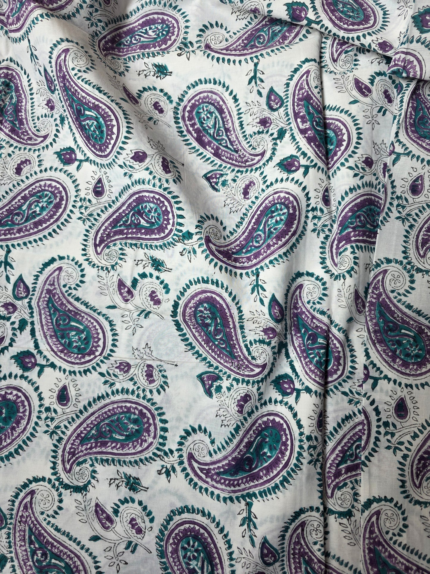 Pure Soft Cotton Handblock Printed Fabric