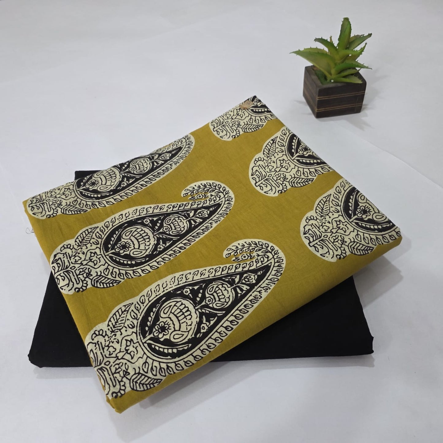 Pure Soft Cotton Handblock Printed 2PC Top-Bottom Suit Set